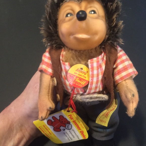 REAL GERMAN STEIFF FATHER HEDGEHOG - Picture 11 of 13